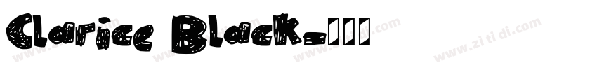 Clarice Black字体转换 Clarice Black字体转换
